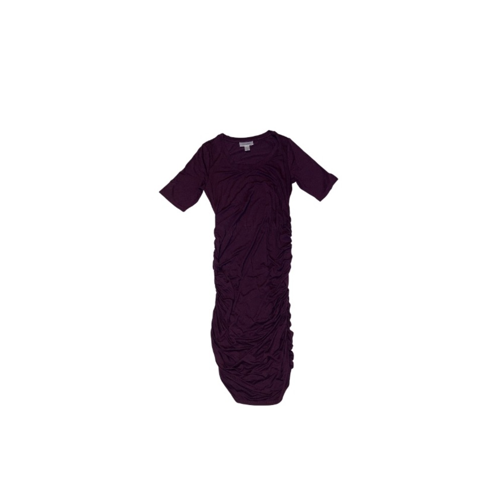 Motherhood Maternity Purple Ruched Dress - Women’s MATERNITY Size Medium